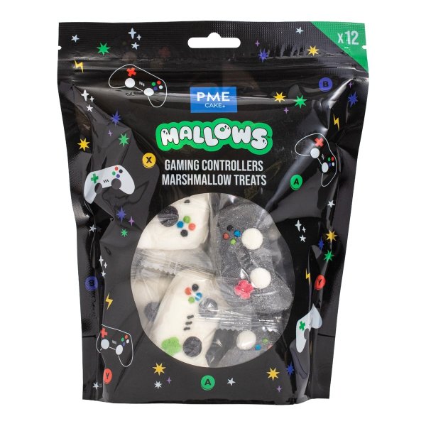 Marshmellowsdekorationer - TV-spel - 12 st