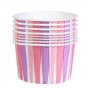 Stabila bakformar - Striped - Vit/Rosa/Lila