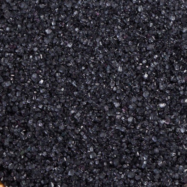 Glittrande sockerkristaller - Svart - Decora - 100g