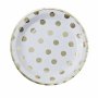 Papptallrikar - Golden Dots - 8-pack