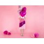 Folieballong - Hjrta ljusrosa - 45 cm