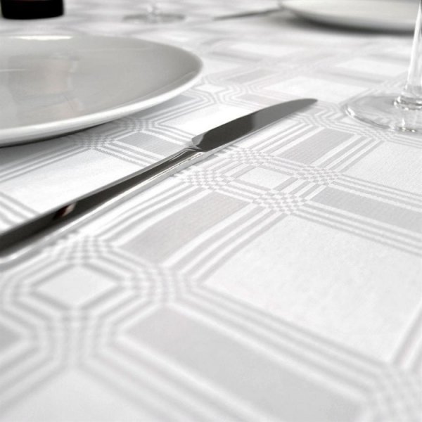 Bordsduk Damask Vit