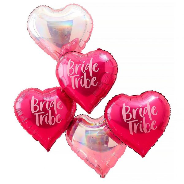 Foliehjärtan - 5-pack - Bride Tribe Foliehjärtan - 5-pack - Bride Tribe