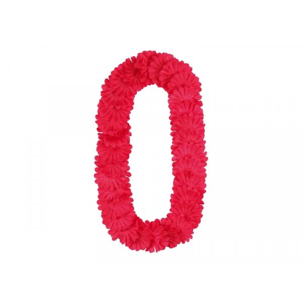 Hawaiikrans - R�drosa - 120 cm