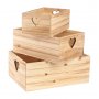 Förvaringslådor - 3-pack - Trä Förvaringslådor - 3-pack - Trä