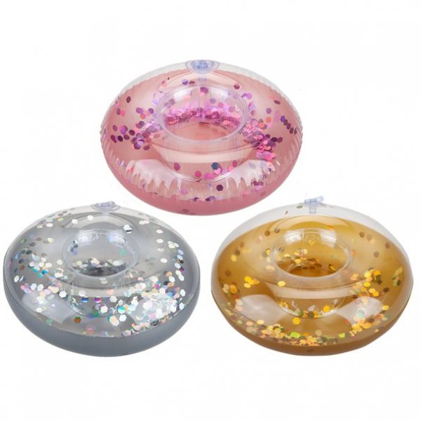 Uppblsbar drinkhllare - Glitter