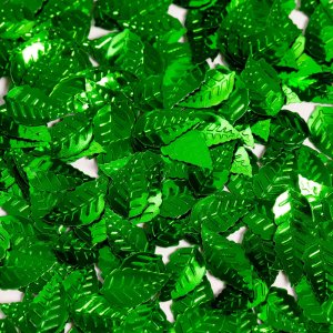 Bordskonfetti - Blad - Gr�n Metallic - 14g