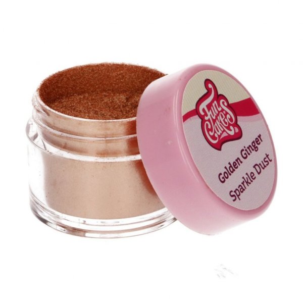 FunCakes Pulverfärg Rödguld Skimmrande (Sparkle Dust Golden Ginger) 3,5g FunCakes Pulverfärg Rödguld Skimmrande (Sparkle Dust Golden Ginger) 3,5g