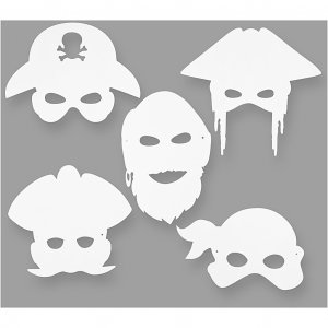Kalasmasker - DIY - Pirates - 16-pack