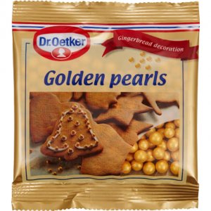 Sockerprlor - Sm - Guld - Dr Oetker - 17 g