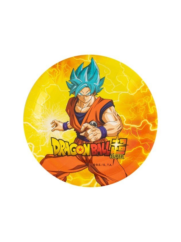 Papptallrikar - Dragon Ball Super- 18 cm - 8-pack - Servetter, Dukning