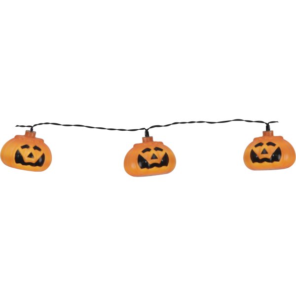 Ljusslinga - Pumpor - Halloween - 210 cm