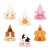 Partyhattar - Bondg�rd - 6 st