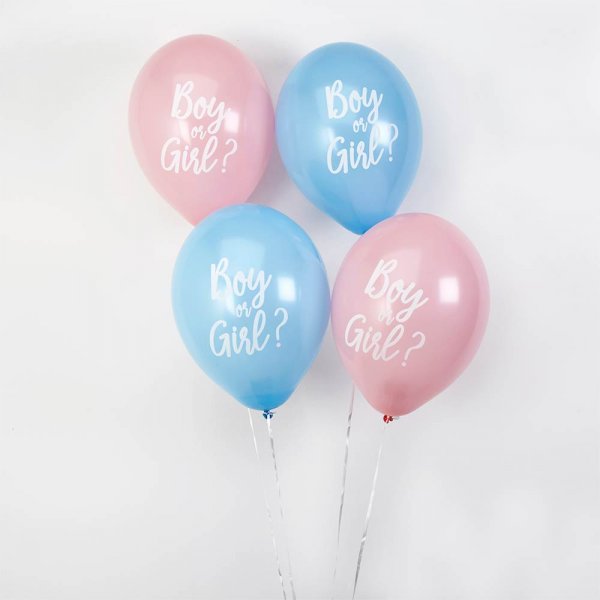 Ballonger - Boy or Girl? - Bl/Rosa - 8-pack