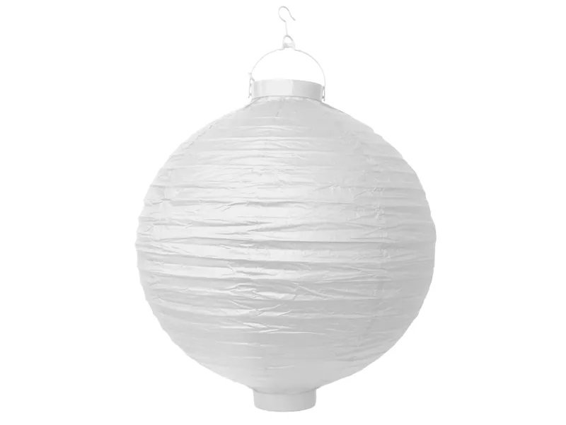 Papperslykta LED – Vit – 30 cm – Draperier, Hängande dekorationer