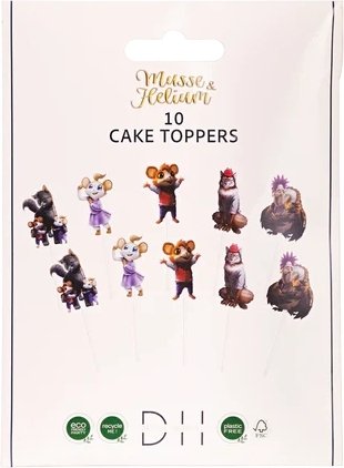 Cake toppers - Musse & Helium - 10-pack Cake toppers - Musse & Helium - 10-pack
