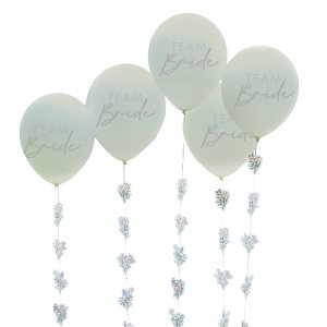 Ballong med tail - Team bride  - Sage - 5-pack