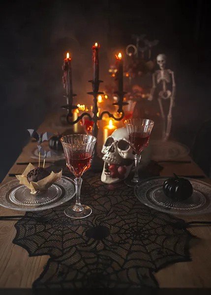 Bordslpare - Halloween - Spindelnt