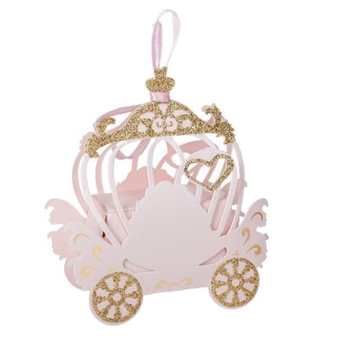 Presentbox - Prinsessvagn - Rosa - 8-pack