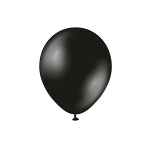 Ballonger - Metallic - Onyx Black - 50-pack - 28 cm