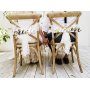 Stolsdekorationer - Bride & Groom - Guld - 2-pack