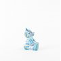 Trtdekoration - Patchwork Nalle - Bl