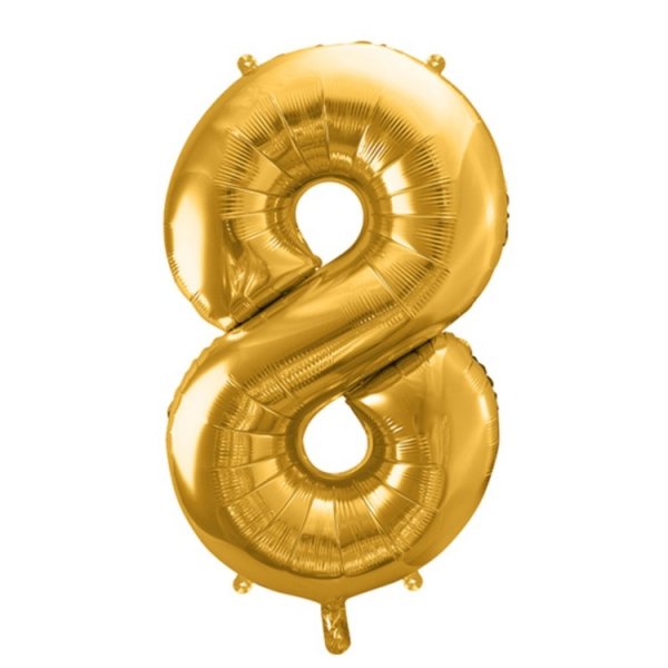 Sifferballonger Guld, 86 cm - nr 4