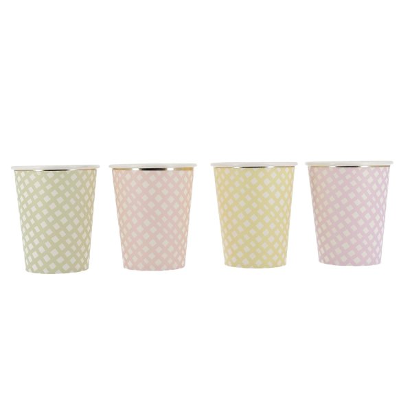 Pappmuggar - Pastell - 8-pack