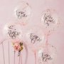 Konfettiballonger - Team Bride - Floral hen - 5 st
