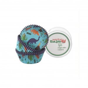 Muffinsformar - Dinosaurier - Bl� - 50-pack
