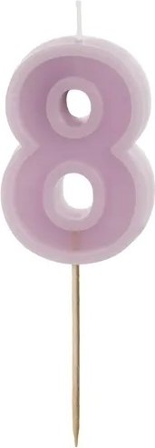 Tårtljus – Siffror lila – 8 – Tårtljus, Tårtdekorationer till kalas