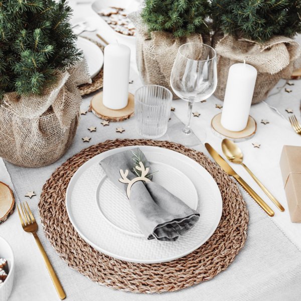 Servettringar i tr - Renar - 6-pack