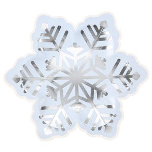 Papptallrikar - Ljusbl� - 8-pack