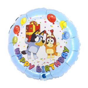 Folieballong - Bluey - Happy Birthday - 46 cm