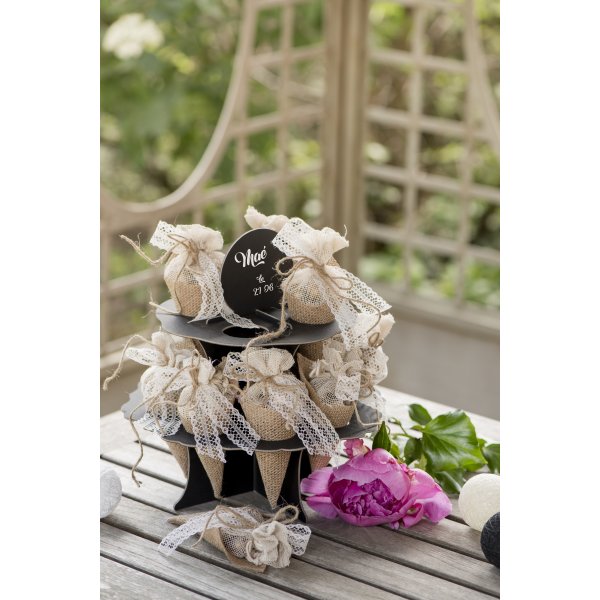 Strutar fr konfetti - Tyg - 4-pack