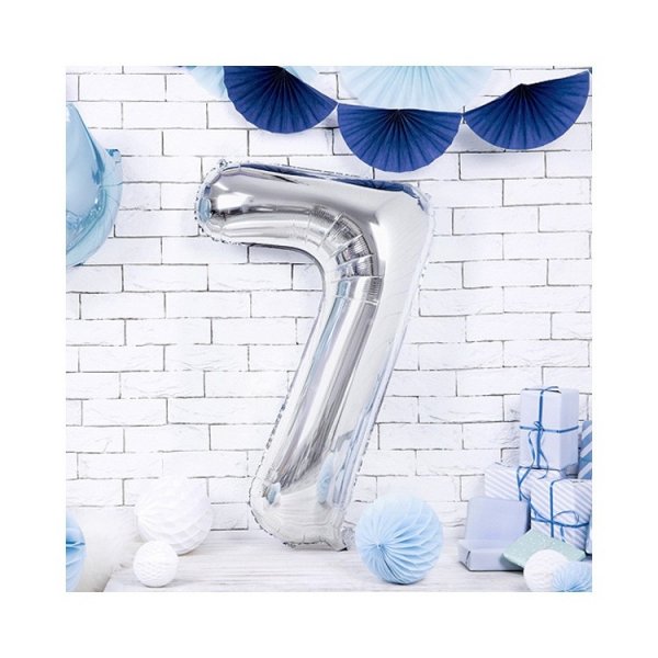Sifferballonger Silver, 86 cm