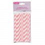 Cakepopspinnar - Rosa/Vit - 25 stycken
