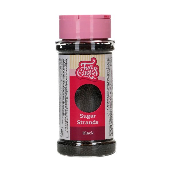 Str�sselstavar Svarta 80 g - FunCakes