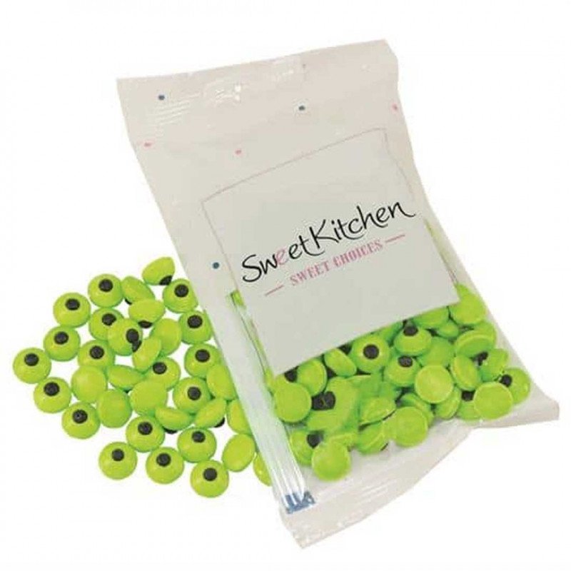 Sockerögon – Gröna – Ca 1 cm – Sweet Kitchen – 35g – Sockerdekorationer