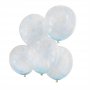 Konfettiballonger - Prlor - Ljusbl - 5-pack