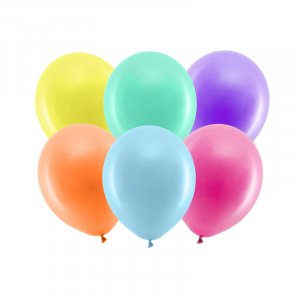 Enf�rgade ballonger - Standard 30 cm - Pastellmix - 10-pack