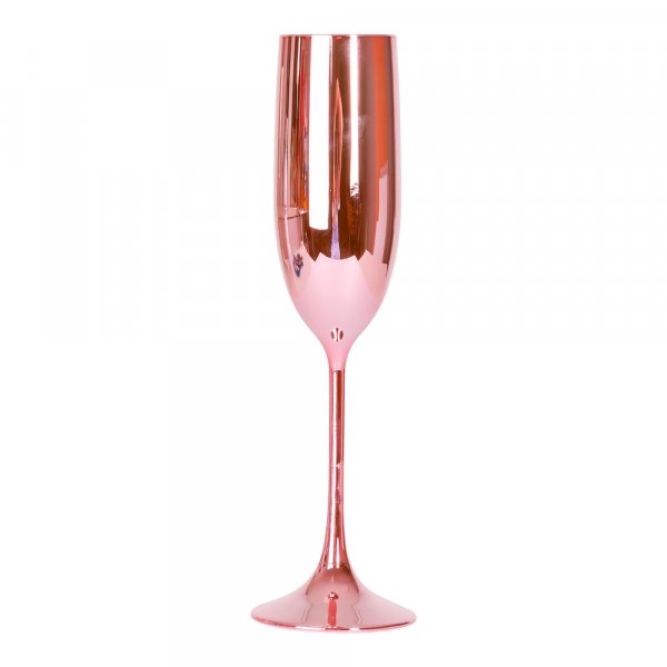 Champagneglas - Rosametallic
