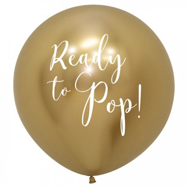 Jtteballong - Ready to pop - Guld