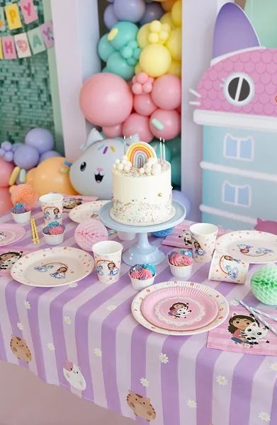 Papptallrikar - Gabby\\\'s Dollhouse - Rosa - 6-pack - 18 cm Papptallrikar - Gabby\\\'s Dollhouse - Rosa - 6-pack - 18 cm