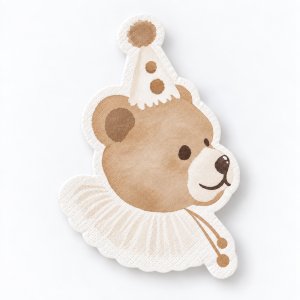 Små Servetter - Birthday Bear - Lavenders Blue - 16-pack Små Servetter - Birthday Bear - Lavenders Blue - 16-pack