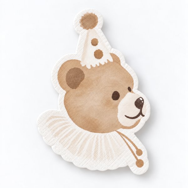 Små Servetter - Birthday Bear - Lavenders Blue - 16-pack Små Servetter - Birthday Bear - Lavenders Blue - 16-pack