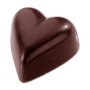 Pralinform - CW1417 Rundat Hjärta - 3,1 cm - Chocolate World Pralinform - CW1417 Rundat Hjärta - 3,1 cm - Chocolate World