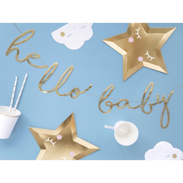 Girlang - Hello baby - Guld Girlang - Hello baby - Guld