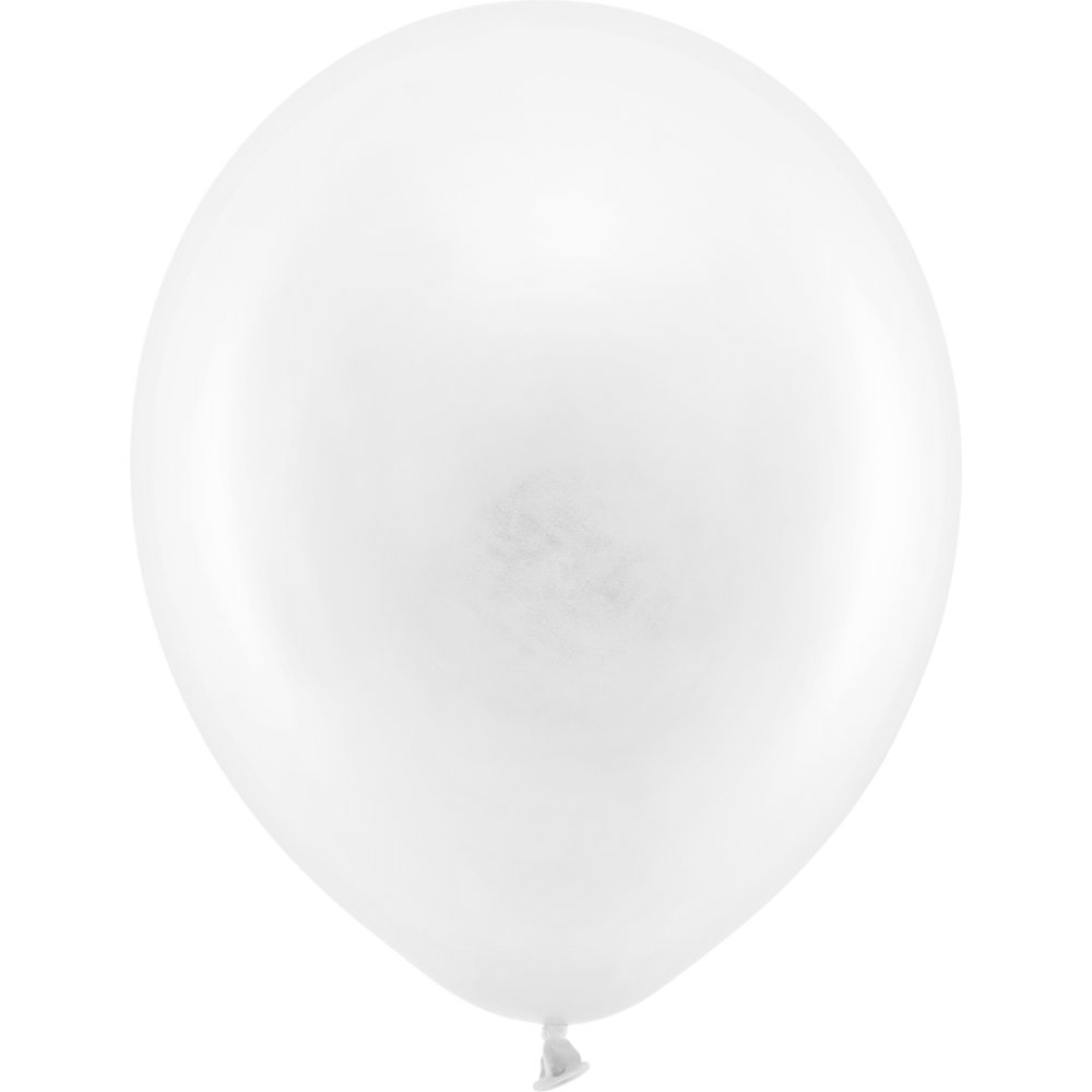 Pastellballonger – Standard 30 cm – Vit – 10-pack – Pastell, Enfärgade ballonger, Ballonger