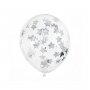 Konfettiballonger Silverstj�rnor